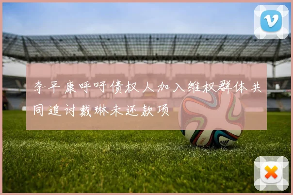李平康呼吁债权人加入维权群体共同追讨戴琳未还款项